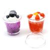 Macaron Plastic DIY Craft Baking Ice Cream Cups Cake Decorating Cover Lid Miniature Frappuccino Cup