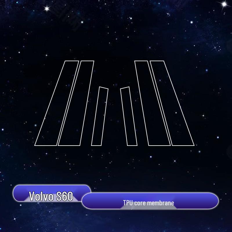 Защитная пленка на центральную стойку окна Volvo S90/XC60/XC90/S60/V60/XC40