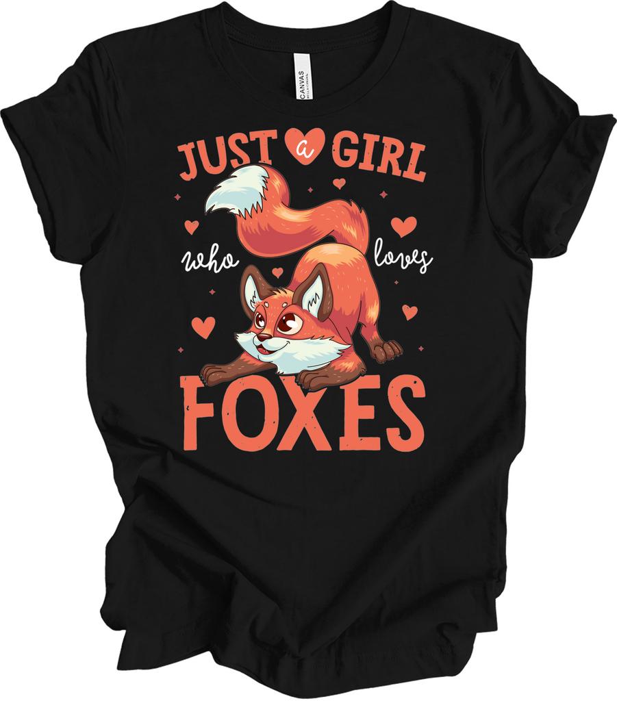 Just a Girl Who Loves Foxes Cute T-Shirt
