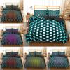 3D Digital Printed Honeycomb Hole Pattern Bedding Set for Bedroom Home Bedding, Quilt Covers, Pillowcases, 2/3 Pieces for Home Decoration