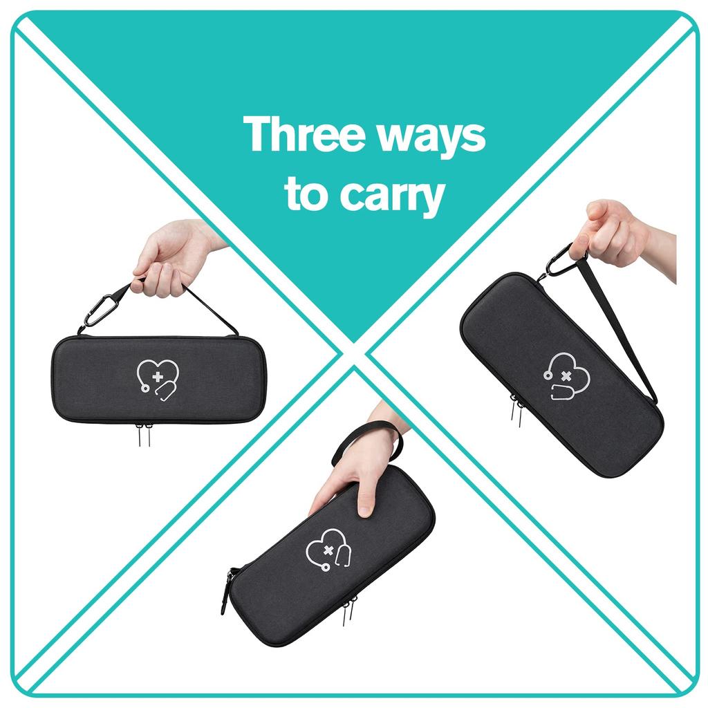 ProCase Футляр для хранения стетоскопа Ударопрочный Жесткий EVA Чехол для переноски с сетчатым карманом для Маленького Совместимый с Littmann Cardiology Classic Classic и