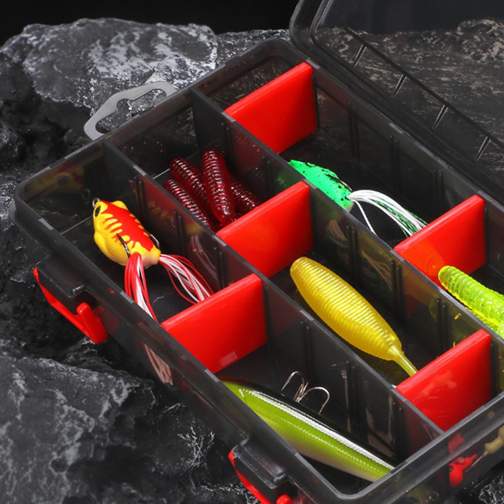 Съемные отсеки Коробка для рыболовных приманок Чехол для приманок Лотки для хранения рыболовных снастей Органайзеры для крючков Водонепроницаемая коробка для приманок
