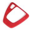 Red Suede Leather Wrap Car Gear Shift Panel Cover Sticker For BMW 3 E90 2005-12