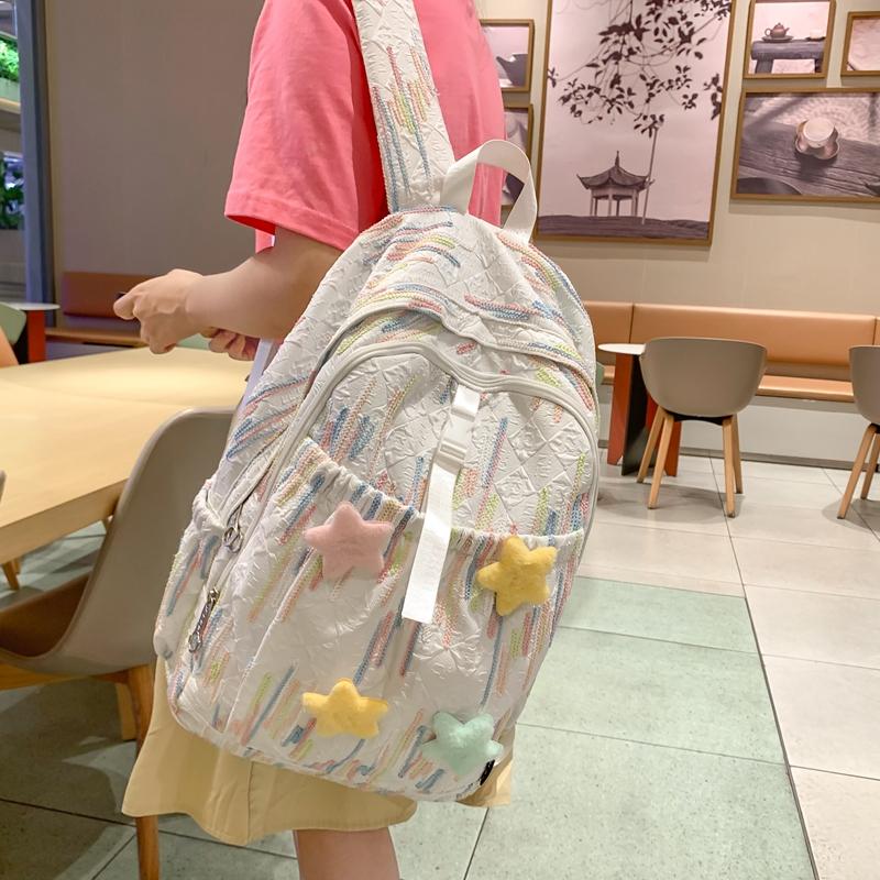 Школьный рюкзак для младших школьников с красочной вышивкой, женский рюкзак большой емкости, студенческий рюкзак