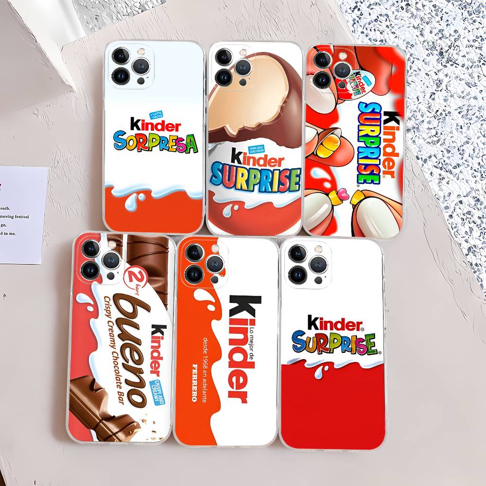 Чехол-футляр для телефона KINDER JOY с сюрпризом Trolly Egg для IPhone 17 16 15 14 13 12 11 Pro XS Max Plus Мягкий силиконовый чехол