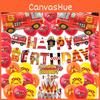 High Quality Fire Department Party Supplies Firefighter Theme Cake Insert Balloon Pull Flag Set