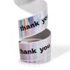 120Pcs/roll  English Thank You Laser Stickers Gift Packaging Label Envelopes Shipping Bags Bubble Mailer Carton Sealing Stickers