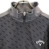 Callaway Geometric pattern golf Track jacket M gray Jersey Men's Used