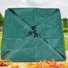 Garden Leaf Tarp Waterproofing Thick Large Size Multifunctional Foldable Yard Leaves Hauling Tarp Green 1.8x1.8m