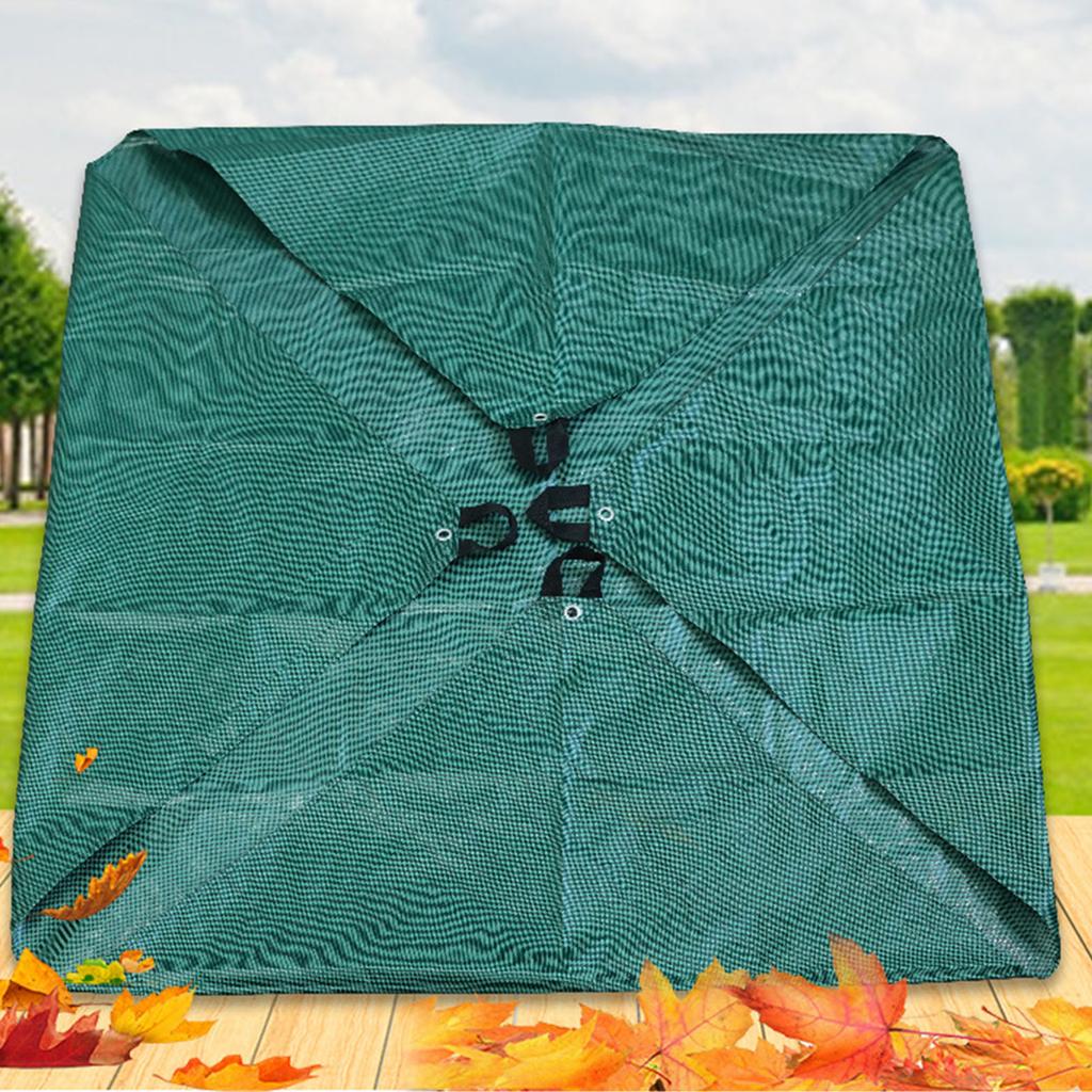 Garden Leaf Tarp Waterproofing Thick Large Size Multifunctional Foldable Yard Leaves Hauling Tarp Green 1.8x1.8m