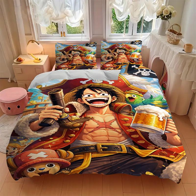 Pirate Adventure Beer Print 3Pcs Bedding Setduvet Cover With 2 Bedropillowcase Home Birthday Gift