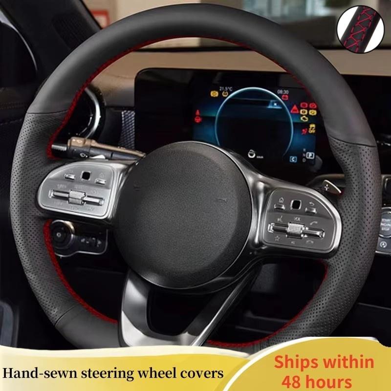 Оплетка на руль из микрофибры для Mercedes Benz W177 W247 W205 C118 2018- Салон автомобиля Автостайлинг