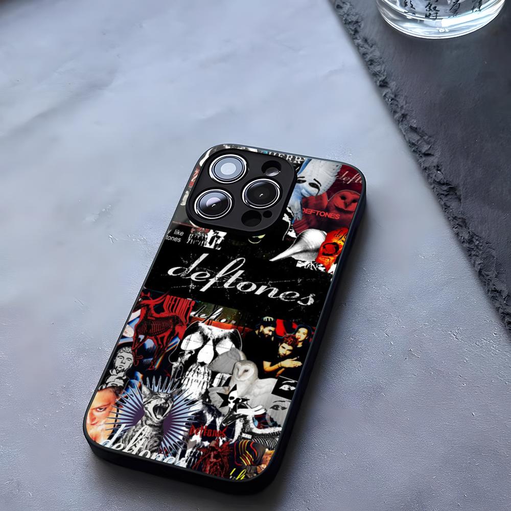 Deftone Альтернативный Металл Чехол для Телефона Закаленное Стекло Для IPhone 17 13 14 16 12 15 11 Pro Max Plus Mini X XR SE2020 Coque