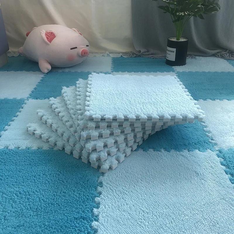 20pcs Activities Mat For Baby Soft Plush Kids Carpet Children's Play Rugs Toys EVA Foam Babies Puzzle Interlock Floor Mats 30*
