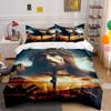 Crown, Cross, and Sunset. Bedding Sets Duvet Cover Sets Duvet Covers Pillowcases(1*Duvet Cover 2*Pillowcases Without Duvet Insert)