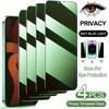 4pcs Full Cover Green Light Privacy Tempered Glass For IPhone, Privacy Protection Eye Protective Screen Protector, 9H Hardness Ultra HD/Anti-scratch