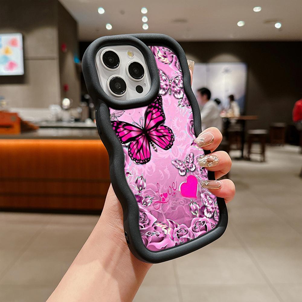Мягкий чехол для телефона Macaron из ТПУ для Xiaomi Poco X3 X5 X6 M6 Pro Redmi 12C 13C Redmi Note 10 11 12 13 Pro 10s 11s 12s, чехол Ae65, милый чехол с бабочкой и цветком