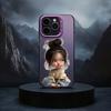 C-Cartoon Cute Baby Girl Black Candy silver phone case Phone Case For iPhone17,16,15,14,13,12,11 Plus,Pro Max