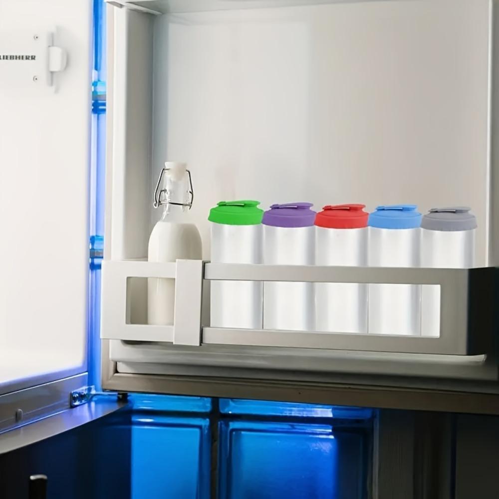 6 шт. разноцветных силиконовых крышек для банок с газировкой, 2,5-дюймовые многоразовые герметичные крышки для стандартных банок с газировкой/пивом, герметичные крышки для свежести напитков на открытом воздухе