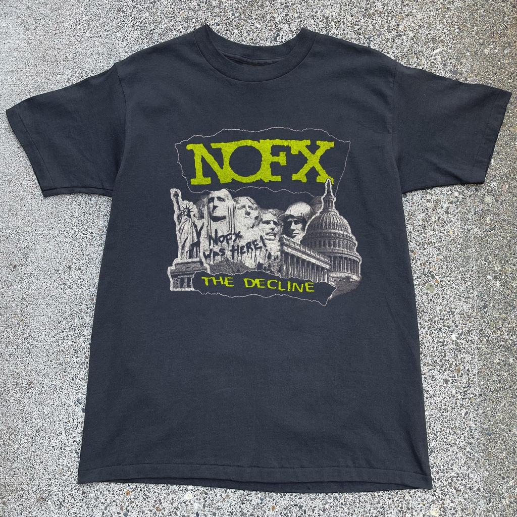 NOFX - The Decline T-shirt, Unisex Black Cotton T-shirt, Size S-5XL