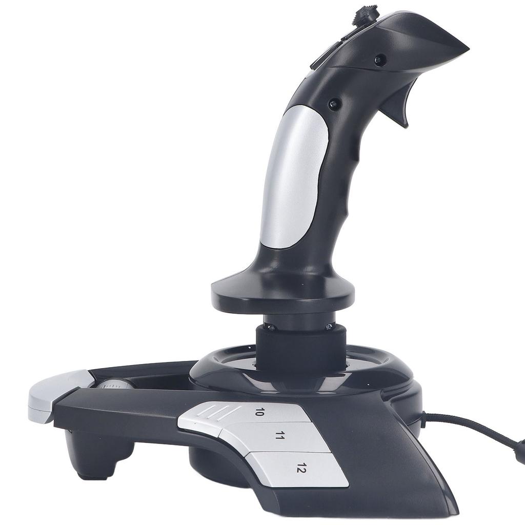 Flight Joystick Controller 3D USB Wired Flight Simulator Stick Joystick Controller with Vibration
