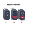2/3/4 Buttons Flip Key Case for Jeep Compass Renegade Cherokee Metal Leather Car Key Fob Cover with Keychain Auto Accessories