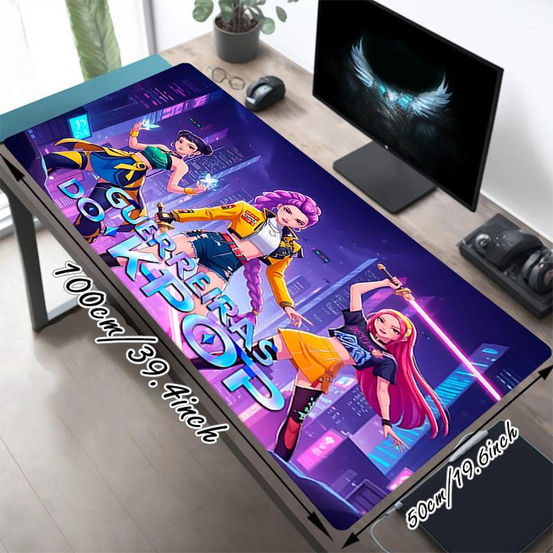 1Pc Guardians Kpop Gaming Mouse Pad Keyboard Desk Mat Non-slip Rubber Lock Edge Waterproof Computer Mousepad for Office Home Decor S1454