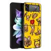 Жесткий ПК Чехол для Телефона Обезьяна и Банан Для Samsung Galaxy Z Flip 7 6 5 4 Черный Чехол Для Galaxy Z Flip 3 Складной Fundas Чехол Сумка