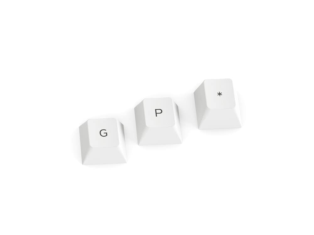 Glorious PBT Белые колпачки для клавиш 114 шт. Набор колпачков для механической клавиатуры KB675 GLO-KC-GPBT-W