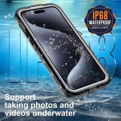 IP68 дайвинг плавание пылезащитный прочный защитный чехол для iPhone 16 15 14 Plus 13 Pro Max Magsafe магнитный водонепроницаемый чехол для телефона