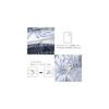 Duvet cover, semi-double size, 100% cotton, 170 x 210 cm, leaf pattern, botanical design, YKK