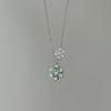 Winter Dreamy Snowflake Pendant Necklace, Niche and High-end, Exquisite, Gentle and Sweet Collarbone Chain
