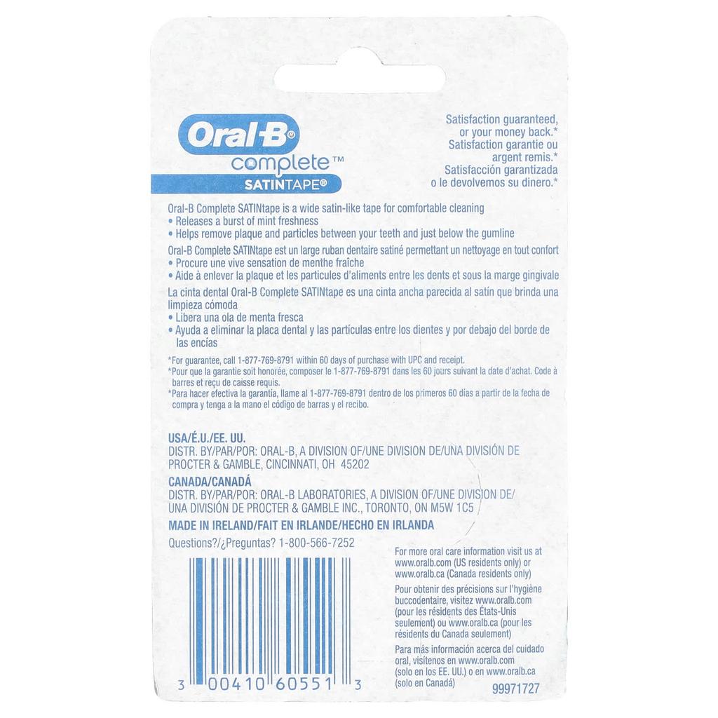 Oral-B Complete, Satin, Mint, 25M(27Yd)