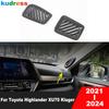 Для Toyota Highlander XU70 Kluger Hybrid -2024 Автомобиль Передняя Верхняя Решетка Вентиляции Кондиционера Накладка Декоративная Детали Интерьера