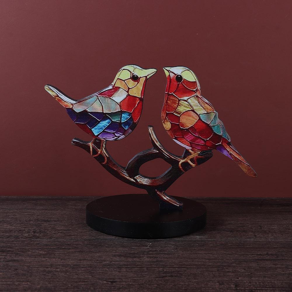 Office Modern Style Colorful Birds Ornament Desktop Decor Tabletop Bird Decoration Birds Figurine