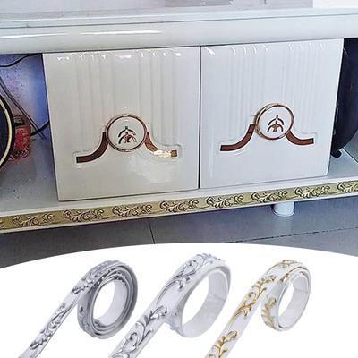 Самоклеящаяся гибкая молдинг-накладка 16,4 фута, самоклеящаяся настенная накладка для украшения дома, потолка и улучшения границ шкафов