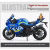 1/9 Suzuki GSX-1000R литой мотоцикл модель игрушки для мальчиков детские подарки