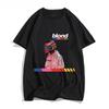 MEN Tshirts Handsome T-shirts Letters Sense of Design Manga/Comic O-neck Tops Frank O-ocean Blond R&B Music T Shirts