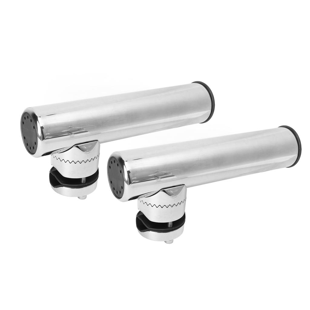 Держатель для удочки из нержавеющей стали 316, вращающийся на 360 градусов, регулируемый зажим для удочки для рейлинга от 1 дюйма до 1-1/4 дюйма