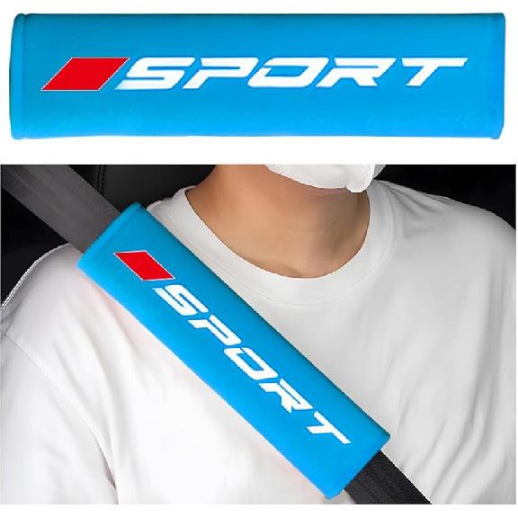 Mandark Car Seat Belt Pad, Vehicle Seatbelt Shoulder Strap Cover For More Comfortable Driving, Auto Interior Safety Belt Protection Cushion