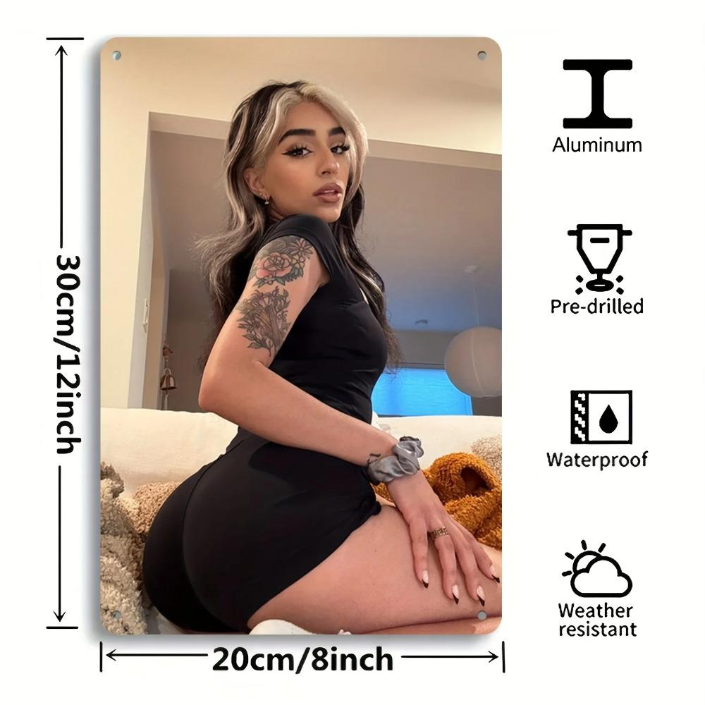 Металлическая настенная табличка EverRich с цветочным узором, 8x12 дюймов, современный декор для дома, спальни, гостиной, офиса