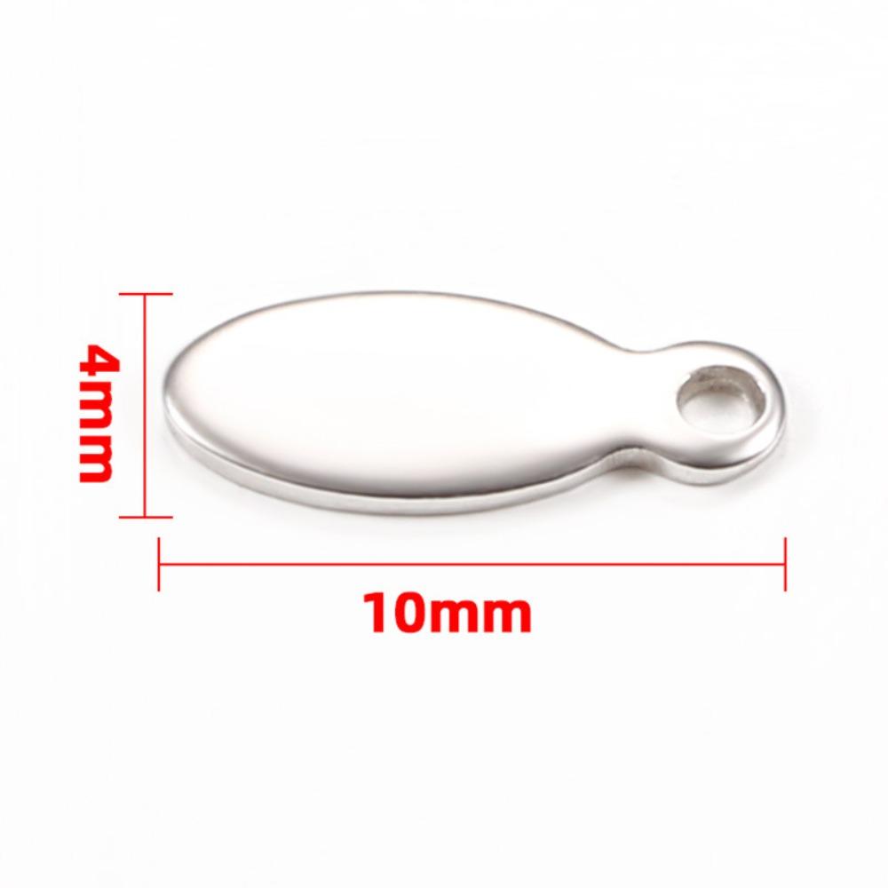 Пустые бирки из нержавеющей стали Овальные Овальные подвески Изготовление ювелирных изделий Штамповочные бирки Изготовление ювелирных изделий своими руками