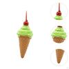 Ice Cream Cone Ornament Christmas Pendant Photo Prop Collectible Dessert Decor for Indoor, Outdoor,