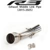 Yamaha R25/R3 Motorcycle Mid-Pipe Stainless Steel