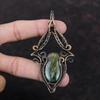 Bloodstone Pendant Copper Wire Wrapped Pendant Decent Pendant Handmade Copper Jewelry Gemstone Pendant For Her Wire Wrapped Jewelry For Gift