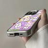 Ins Милый фиолетовый кролик Чехол для телефона для iPhone 17 16e 16 15 14 13 12 11 Air Pro Max X XR XSMAX 8 7 Plus Роскошный прозрачный чехол