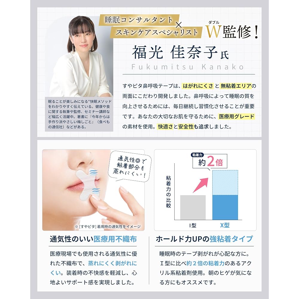 [Featured in anan magazine] Suyapita Nasal Breathing Tape - Jointly developed by a Japanese company