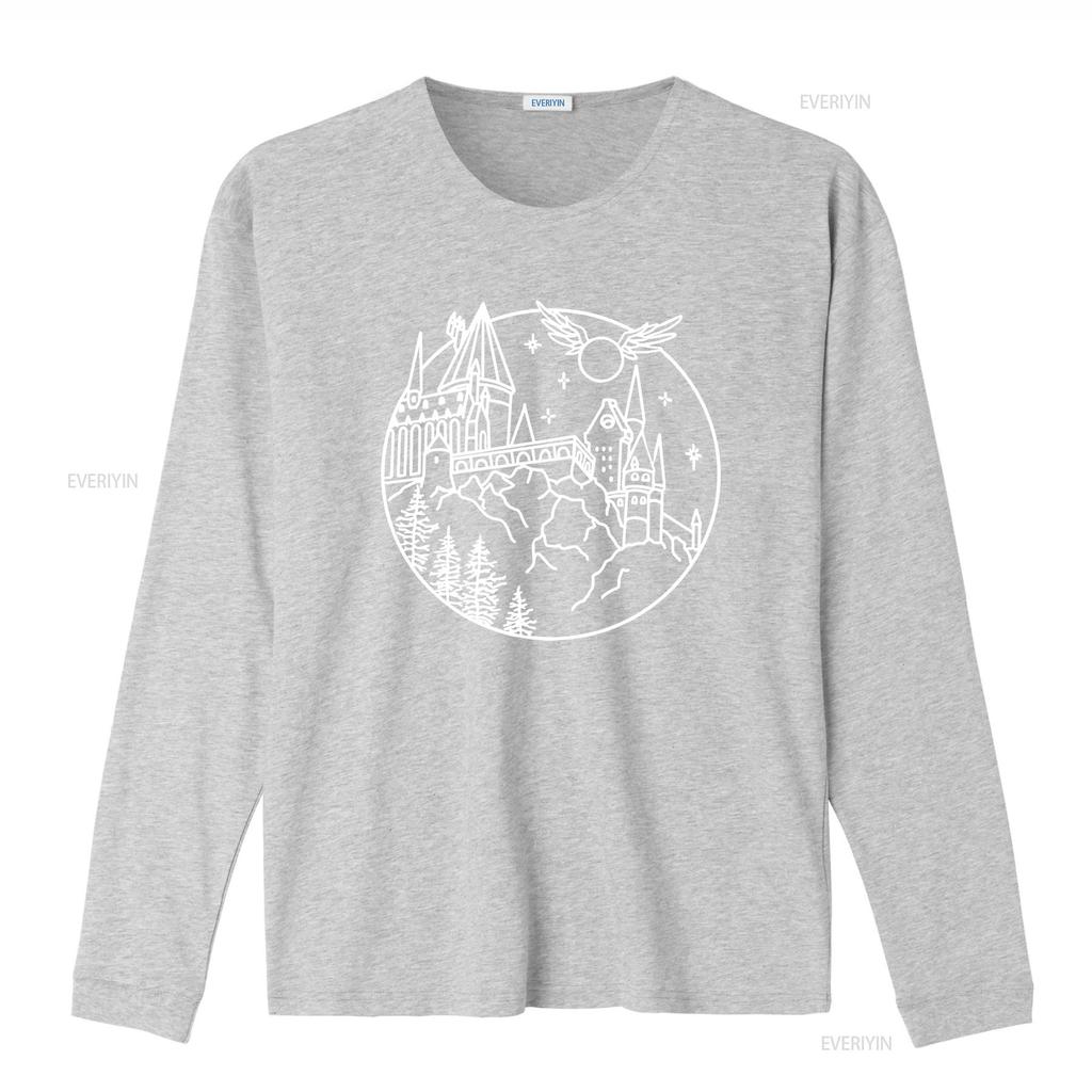 Castle T Shirt Vacation Wizard Magic Kingdom Mountain Family Nerd vintage Washed Soft fashion Comfortable Unisex homme graphic