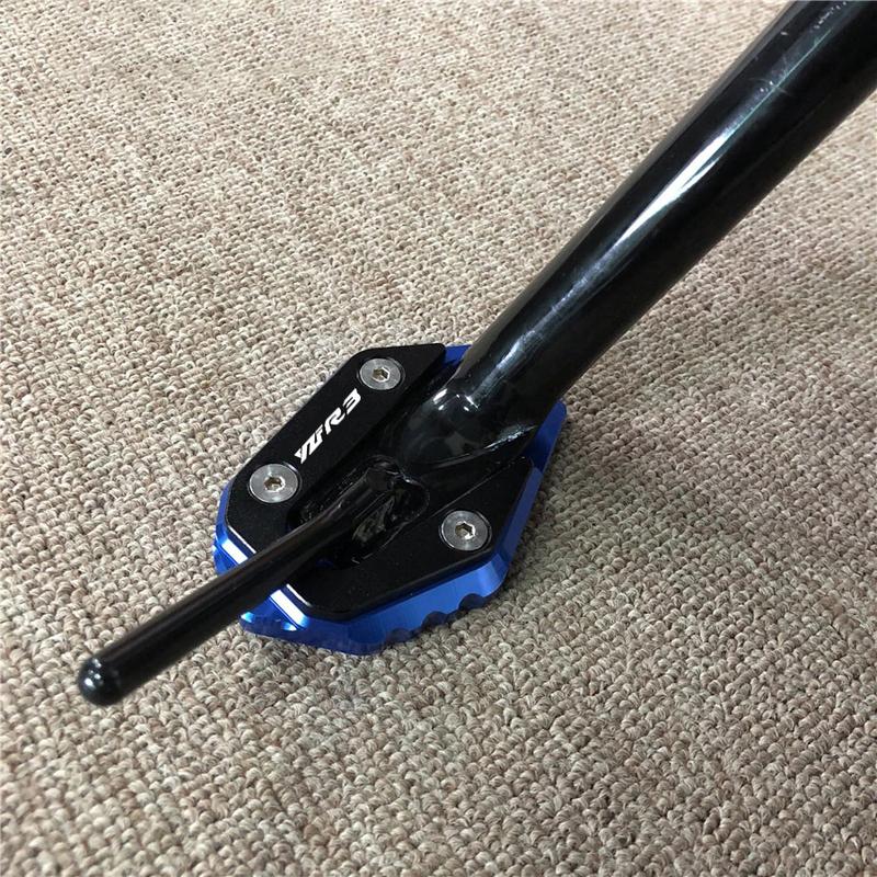 For YAMAHA YZF R3 R25 YZFR3 YZFR25 2014-2025 Motorcycle Accessories CNC Foot Side Stand Pad Side Kickstand Enlarge Support Plate