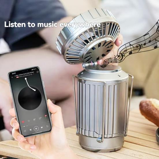 Солнечный кемпинговый фонарь с вентилятором Сверхяркий Высокий световой поток Компактный